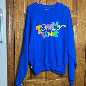 Man's Size XL Tommy Innut Blue Sweatshirt
